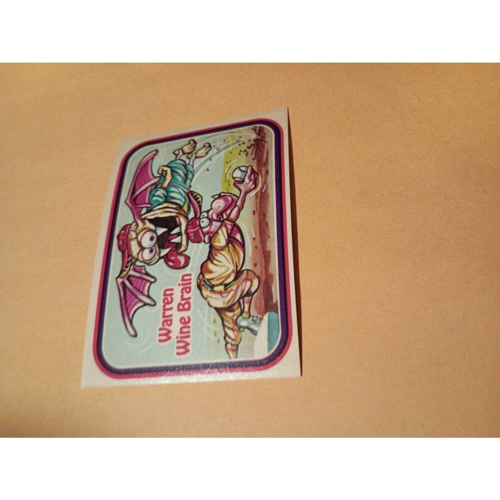 1988 Leaf Awesome All Stars Trading Card 43 Warren Wine Brain Baseball Parody